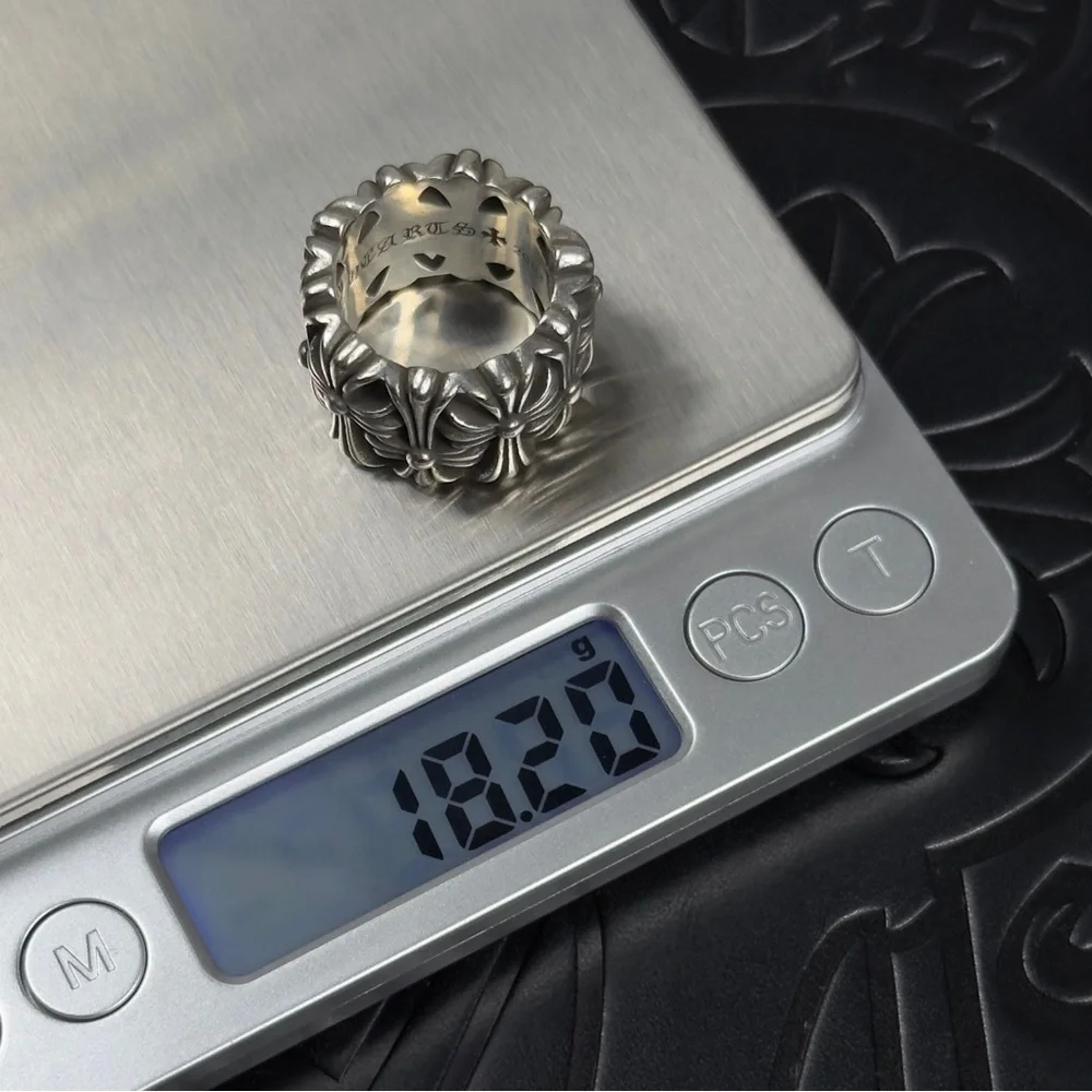 Chrome Hearts 925 Silver Cemetery Ring Size 7 US - Picture 11 of 11